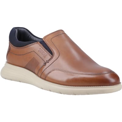 Pod Holden Leer/Textiel Heren Cognac Sportschoenen