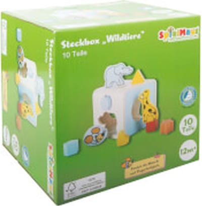SpielMaus Vormenstoof met wilde dieren, 10-delig - 40828826