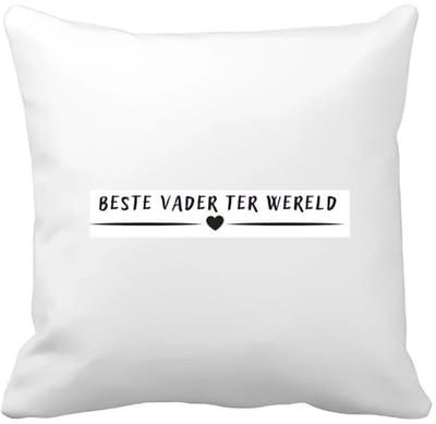Akyol - beste vader ter wereld Kussen hoes - Vader - father - leuk cadeau voor je vader - 40 bij 40 cm