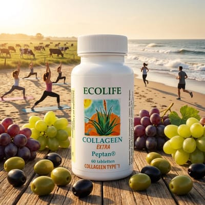 Collageen Plus - type 1 - hyaluronzuur - groene thee - Q10 - resveratrol - keratine