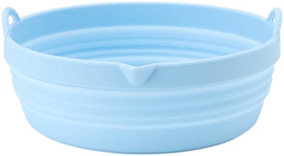 Dailygoods- Airfryer Liner - Herbruikbaar Antiaanbak Silicone - Vouwbare Pot - Warmtebestendig Ontwerp - Eenvoudige Reiniging - Voedselveilige Materiaal - Frituurmat