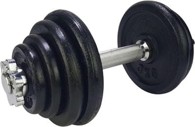 YOR® Verstelbare Dumbells - Verstelbare Dumbbells - Dumbell Set - Verstelbare Dumbell - Zwart - 38cm x 30cm x 9cm