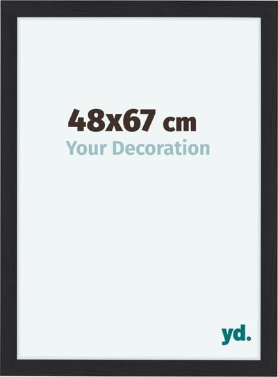 Your Decoration - Fotolijst 48x67 cm - MDF - Zwart Houtnerf - Como