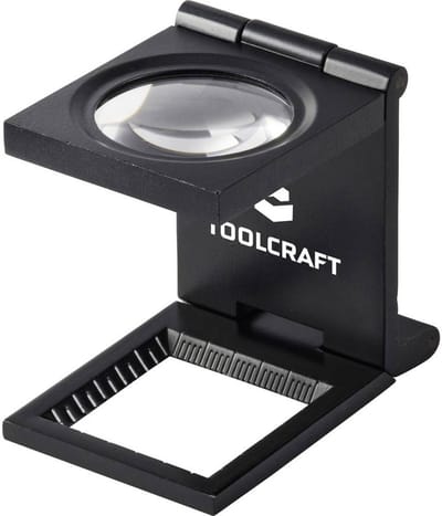TOOLCRAFT TO-10182525 Dradenteller Vergrotingsfactor: 6 x Lensgrootte: (Ø) 28 mm