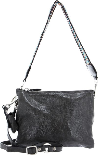 Gabs Leren Schoudertas Mirea TG Naplak Silver Bag Grafite Grijs