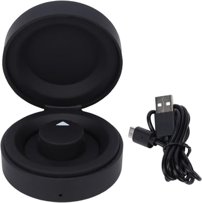 Oplaadcase Smart Ring - Draagbare Oplaadbox - Snel Opladen - Ingebouwde Batterij 70mAh - 10.3 x 7.8 cm - Zwart