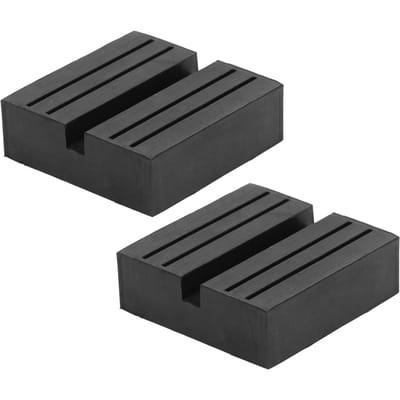 2 Stuks Krik Rubber Pad Universele Sleufvormige Frame Rail Pad Adapter Goede Drukvastheid Krik Hefpuck gray