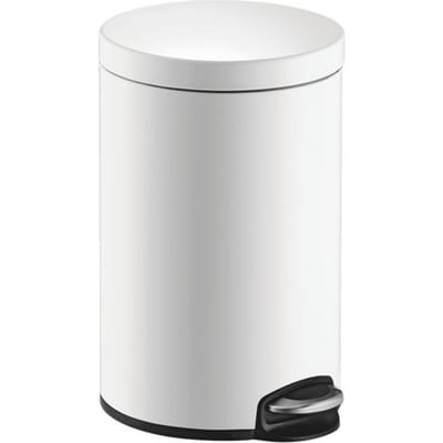 HELIT Metalen pedaalemmer classic - 20 liter - Metaal - Wit - dxh 290x440 mm