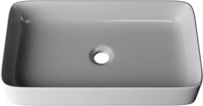 Compact Wastafel Gastentoilet - Ruimtebesparend Handenwasbak Keramiek 60x34 cm Wit