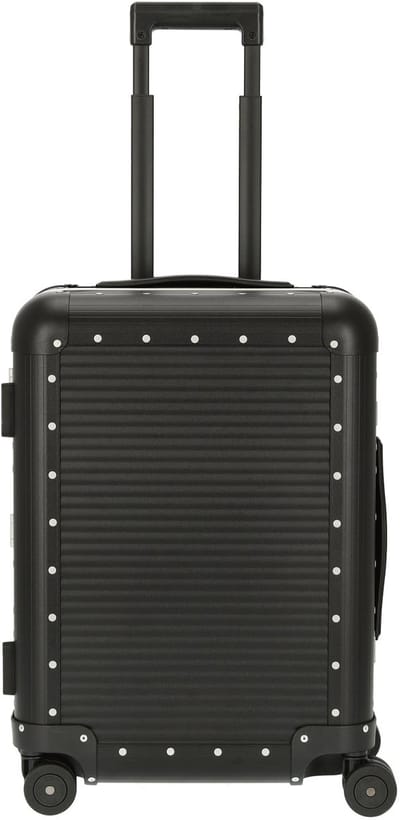 FPM Milano Bank aluminum Spinner 55 M - 4-wielige handbagagekoffer 55/25 cm (caviar black)