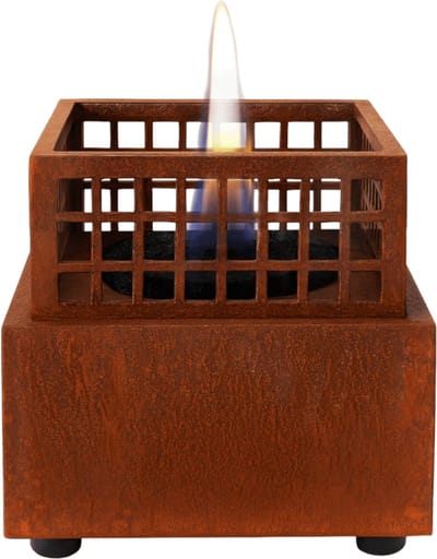 Tenderflame Agni 16 Tafelhaard - Corten - Sfeerhaard Binnen - Tenderfuel - Bio-Ethanol Alternatief - Rookvrij, veilig, schoon en geurarm