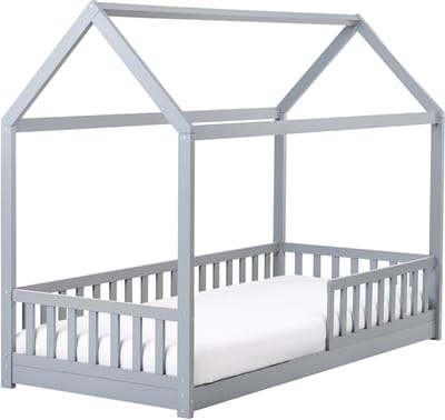 COSSAYE - Kinderbed - Grijs - 90 x 200 cm - Grenenhout