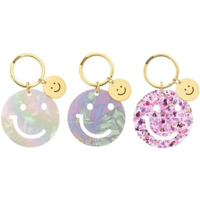 Smile sleutelhanger smiley, assorti