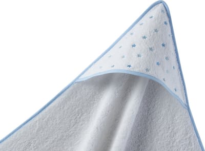 Gamberritos Badcape 100 X 100 Cm Blauw/wit