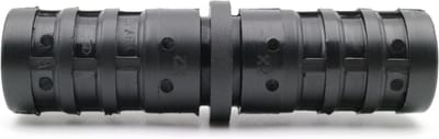 Dailygoods - 2-weg connector - buisconnector voor ronde buizen - zwart - stevige verbinding - veelzijdig inzetbaar - geschikt voor binnen en buiten -