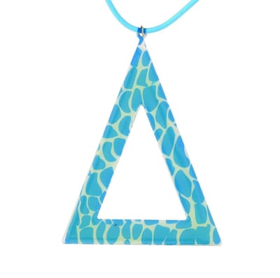 Behave - Ketting met Blauwe Driehoek Hanger - Speelse Zomerstijl