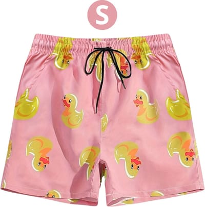 Livano Zwembroek Heren - Zwem Broek Mannen - Badkleding - Zwemmen - Lichtgewicht Swim Shorts - Zomerbroek - Roze - Maat S