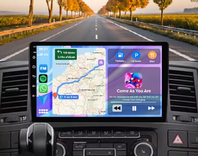Autoradio 4/64GB met Carplay en Android auto | Geschikt voor Vw Volkswagen Transporter T5 Multivan California 2003 - 2015 | Radio scherm met Navigatie | 2003 2004 2005 2006 2007 2008 2009 2010 2011 2012 2013 2014 2015