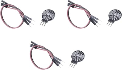 Hartslagmeters - Sensoren set - Sport tracking - Drie stuks - 16mm doorsnede - Zwart rood