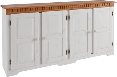 Lisa-Dressoir Dennen/MDF Wit