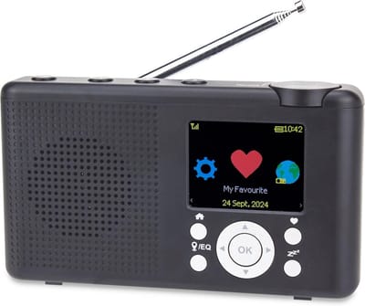 Draagbare Internet DAB+/FM Radio met Kleuren Display en Batterij