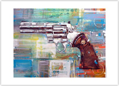 Revolver (Colt Python) poster 70x50 cm