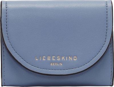 LIEBESKIND BERLIN Leren Portemonnee Melli Kodiaq Sheep Louisa Wallet Cornflower Lichtblauw