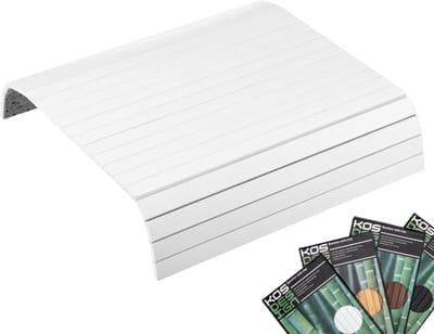 Bamboe Armleuningtafel - Bank Dienblad - Dranken Plaatsen - Antislip Flexibel - 415 cm Breed - Wit
