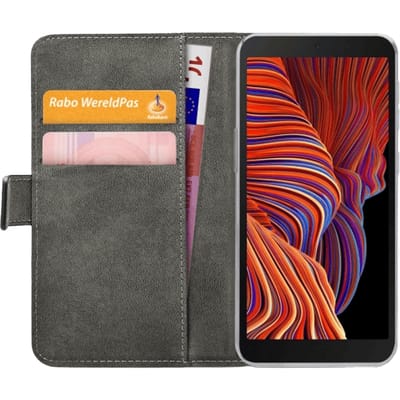 Mobilize Galaxy Xcover 5 Portemonnee Hoesje Zwart Standaard
