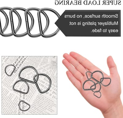 D-ring Buckles voor Haken, Riemen en Ambachtelijke Projecten - 30 Stuks Metaalringen voor Kettingen en Rugzakken