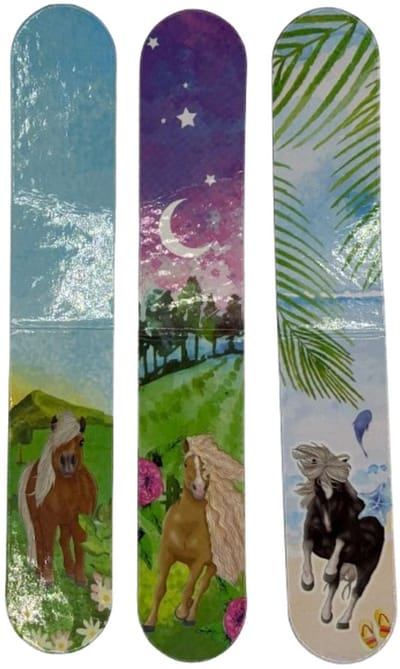 3 x Boekenleggers Penny - Lezen - magnetische boekenlegger - meiden - paarden