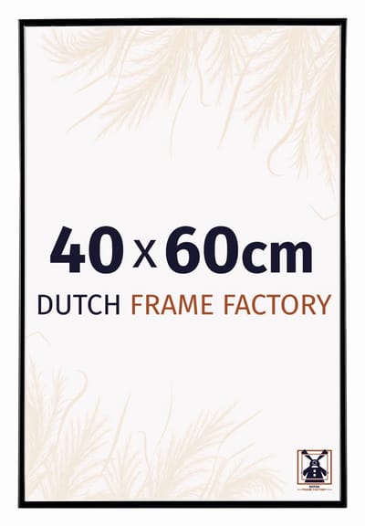 Fotolijst 40x60 cm - Kunststof - Zwart Hoogglans - Easy