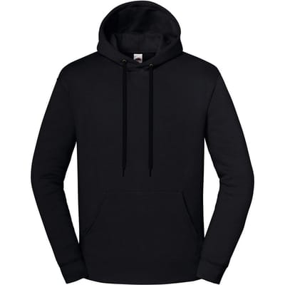 Fruit of the Loom Unisex Volwassen Iconische Premium Hoodie (Zwart)