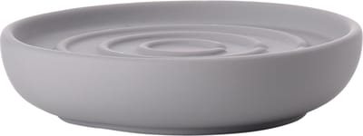 Zone Denmark Nova One Zeepbakje - Porseleinen Zeepschaaltje - Toilet & Badkamer Accessoires - Ø 11 cm - Gull Grey (grijs)