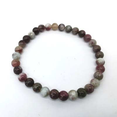 Armband – Edelsteen – Toermalijn - 6mm Kralen - 18 cm - Werking - energie, kracht, moed, geluk, welvaart