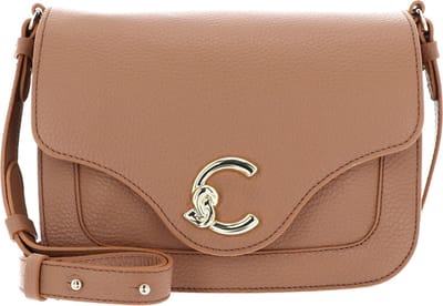 COCCINELLE Leren Schoudertas C-Me Crossbody Bag Skin Lichtbruin