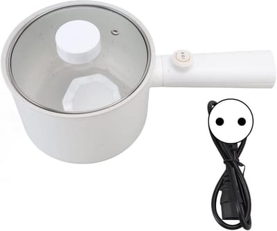Elektrische Kookpan - Mini Ramen Komfoor - Snel Eten Koken - Keramische Glazuur Laag - 1.8 liter - Multicolor