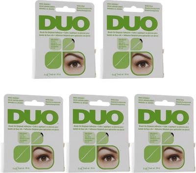DUO Valse Wimpers Brush On Ardell - Valse Wimpers - Transparant met Vitaminen 5-pack