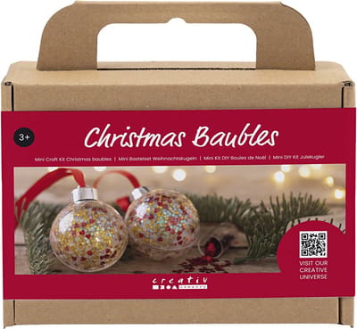 Creativ Company Mini Hobbyset Kerstballen Pailletten