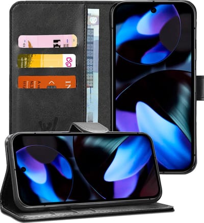 Hoesje geschikt voor Google Pixel 9 / 10 - Portemonnee Book Case Zwart