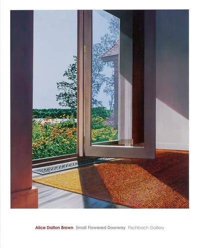 Kunstdruk Alice Dalton Brown - Small Flowered Doorway 61x76cm
