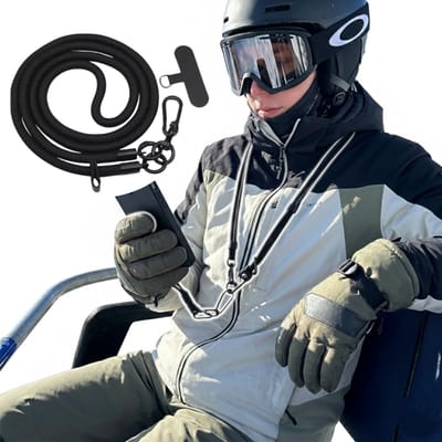 Telefoonkoord – Wintersport - Anti-Val & Anti-Diefstal – 150 cm – Telefoon Houder voor Ski & Snowboard