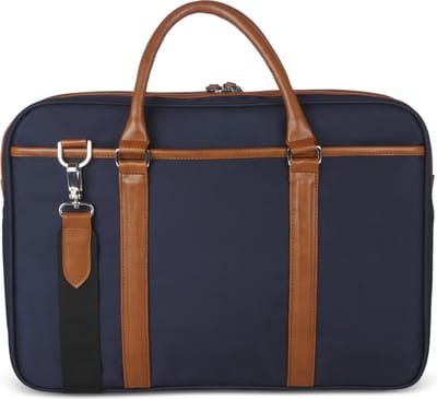 Professional Briefcase - Laptoptas - Kantoortas - Schoudertas - Laptop Bag - Office bag - Shoulder bag - Phoenix - Blue Tan - 8L