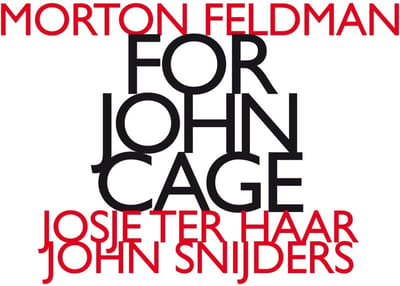 Josie Ter Haar & John Snijders - For John Cage (CD)