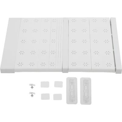 Uitbreidbare kastplanken Verstelbare lengte Ruimtebesparende intrekbare scheidingswand Opbergrek voor 41?52cm/16.5?20.5in Length white