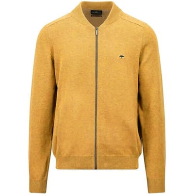 Fynch-Hatton Vest Supersoft Cotton College Collar Mélange Winter Sun / male