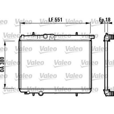 Radiator, motorkoeling VALEO 732886