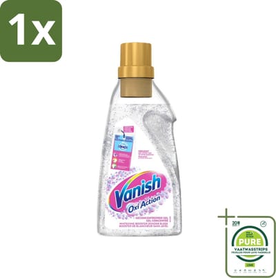 1 x Vanish Oxi Action - Vlekkenverwijderaar Gel - Witte Was - 1.5 L - Vlekkenverwijderaar - Witwas - Wasverzachter - Wasmiddel - Vlekken