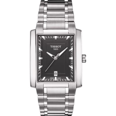 Tissot Classic Square Horloge Herenhorloges Zwart T061.510.11.061.00 Black Dial gray