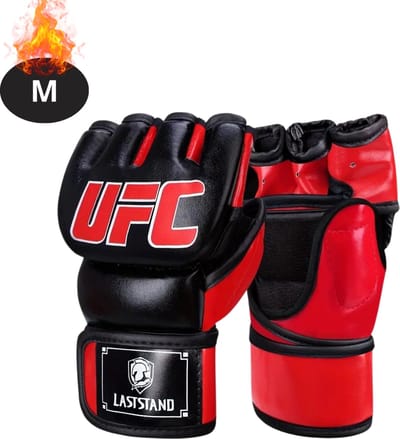 Nivard MMA Handschoenen - Gloves - Sparring Handschoenen - Heren - Dames - Grappling - Bokshandschoenen - Vecht Handschoenen - Rood - M